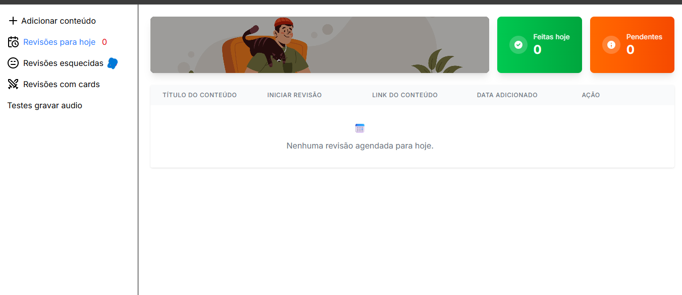 Revisa AI — Painel de revisões do dia